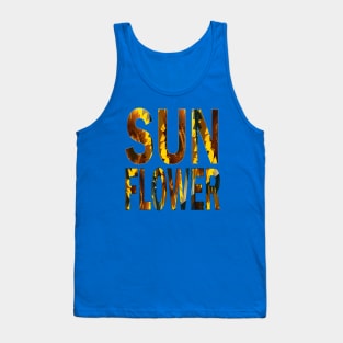 Sun flower typography Tank Top